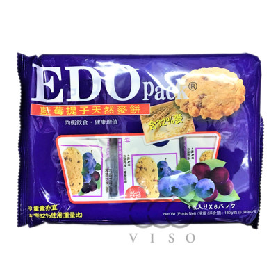 EDO 藍莓提子天然麥餅 180g